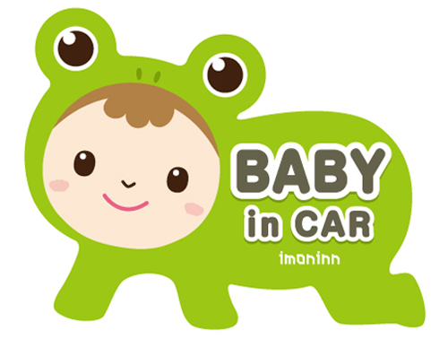 【フルカラー版】カエルさん（BABY in CAR）